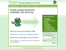 Tablet Screenshot of dragongarageequipment.co.uk